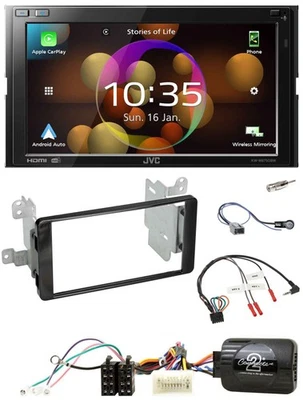 JVC DAB Lenkrad 2DIN Bluetooth USB Autoradio für Mitsubishi ab 2012 Outlander Kl - Bild 1 von 4