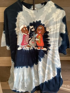 Vintage Hersheys T Shirt X LARGE Tie Dye Cartoon Chocolate Reese’s Candy 90s - Picture 1 of 9