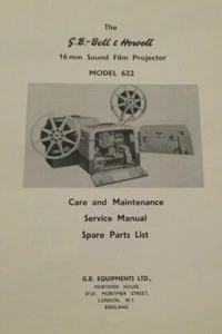 Cine projector BELL & HOWELL Care & Maintenance Service & parts Model 622 16mm - Picture 1 of 4