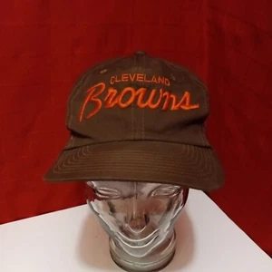 Vintage Cleveland Browns Hat Sports Specialties The Twill Snap Back Script 1980s - Picture 1 of 15