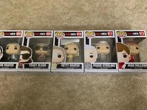 Mad Men Complete Funko Pop Set of 5 #908, #909, #910, #911 and #912 - Picture 1 of 24