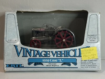 Vintage Ertl Die-Cast / Tractor / 1929 CASE "L" / 1:43 Scale / 1988 / Farming - Image 1 of 4