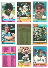 1976 Topps Baseball Pick from this List 001-656 Complete your Set