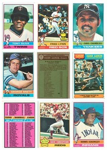 1976 Topps Baseball Pick from this List 001-656 Complete your Set