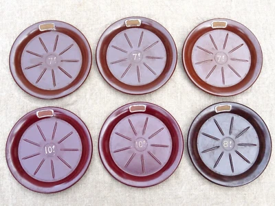 Lot de 6 anciennes coupelles ramasse monnaie de bar bistrot estaminet  bakélite - Photo 1/4