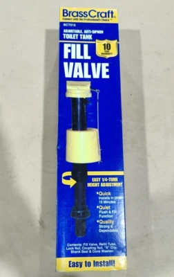 Válvula de llenado operada por piloto BrassCraft Mfg BCT015 H ADJ de plástico nueva Foto 1 de 2