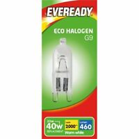2x G9 33w=40w ENERGIZER OR EVEREADY DIMMABLE CLEAR ENERGY SAVING bulb Capsule