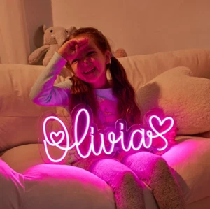 Custom Name Neon Sign,Baby Birthday Party Gift,Kid Room Toy,Home Wall Decor - Picture 1 of 20