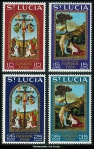St Lucia 1968 Easter Set # 231 - 234 Mint NH Complete - Picture 1 of 1
