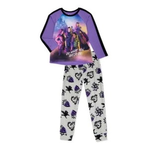 Descendants 'Do What You Gotta Do' Long Sleeve 2-Piece Pajama Set Sizes 4/5 - Picture 1 of 2
