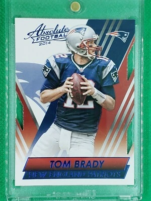 2014 Panini Absolute BLUE #44 Tom Brady NICE New England Patriots / Buccaneers - Image 1 of 3