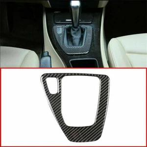 Soft Carbon Fiber Interior Gear Shift Trim For BMW 3 Series E90 E92 2005-2012 - Picture 1 of 7
