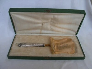 ANTIQUE FRENCH SILVER (800) HANDLE ASPARAGUS SERVER,LATE 19th CENTURY. - Picture 1 of 11