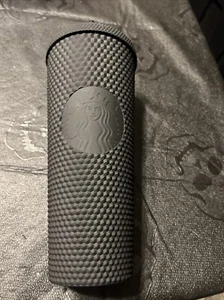 New Starbucks  2019 Matte Black Studded Tumbler - Picture 1 of 5
