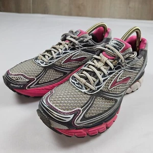 Brooks Ghost 5 Womens Size 10 Gray Pink Athletic Running Shoes 1201131B760 - Picture 1 of 13