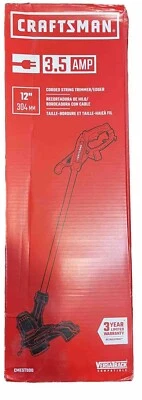 CRAFTSMAN 3.5AMP Corded 12” STRING TRIMMER/Edger CMEST900 - Image 1 of 2