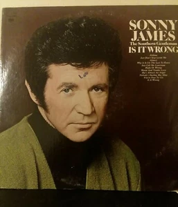 sonny james, The southern gentleman, is it wrong LP,1974 radio station - Foto 1 di 2