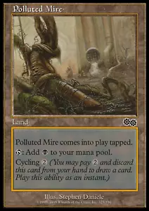 MTG: Polluted Mire - Urza's Saga - Magic Card - Picture 1 of 2
