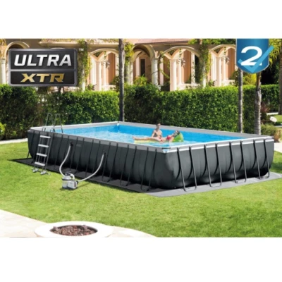 Intex 26374 Ultra Frame Pool XTR cm 975x488x132 mit Filterpumpe und Leiter - Bild 1 von 4