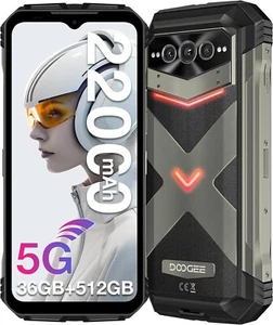 DOOGEE V MAX Plus(2024) 5G Rugged Smartphone, 22000mAh 36GB+512GB Android 14 NFC - Picture 1 of 7