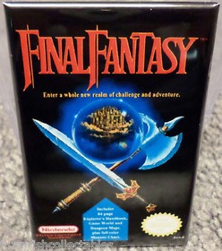 Final Fantasy MAGNET 2"x3" Fridge Locker Nintendo NES Vintage Game Box 