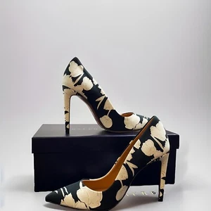 Ralph Lauren Purple Label Celia B&W Blumen RAR Schuhe EU Größe 36 US 6 ITALY - Bild 1 von 19
