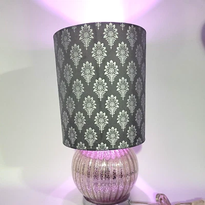 Vintage Unique & Durable Elegant Silver Mercury Glass Table Lamp - Image 1 of 4