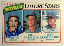 Renie Martin rookie card 1980 Topps #667 autograph/signed Kansas City Royals