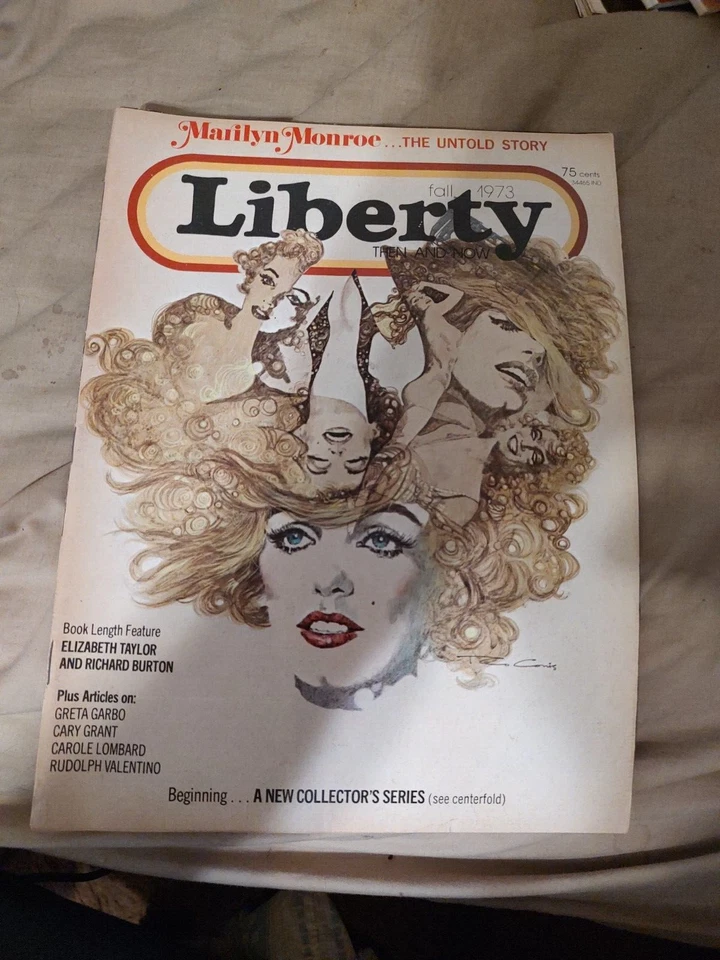 Marilyn Monroe LIBERTY Magazine FALL 1973 MONROE THE UNTOLD STORY Greta Garbo Foto 1 de 1