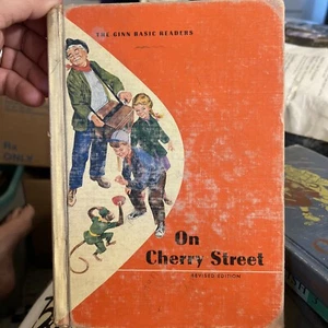 Vintage 1957 Children’s Book-On Cherry Street, HC Ginn Basic Readers - Picture 1 of 7