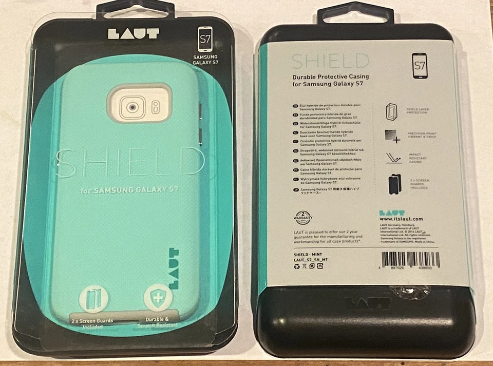 Funda protectora duradera para teléfono SAMSUNG GALAXY S7 2016 COMO NUEVA verde Foto 1 de 4