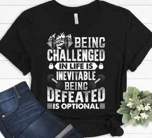 Funny Fitness Workout Gym Gift Athletic Lifting Weights T-shirt - Picture 1 of 7