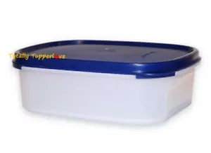Tupperware #1 Mini Rectángulo Modular Mates 3.5 Tazas / 850 ml Azul De Colección NUEVO - Imagen 1 de 2