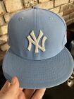 New York Yankees New Era 59Fifty 1996 World Series Hat / Cap Size 8 - Light Blue