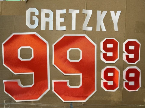 NHL 1979 #99 Wayne Gretzky Edmonton Oilers UNSEWN kit for your own Jersey Cover