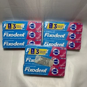 9 Pack Fixodent Complete Original Denture Adhesive Cream 2.4 oz Tubes Sealed - Picture 1 of 6