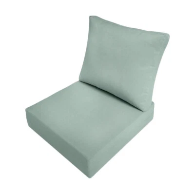 |SOLO FUNDA | Funda de almohada con respaldo de asiento profundo borde de cuchillo para exteriores pequeña AD002 Foto 1 de 4