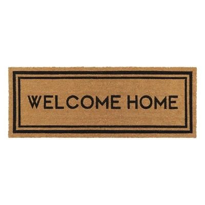 Welcome Home Coir Doormat - 48"x18" Extra Wide - Indoor/Outdoor Use - Image 1 of 4