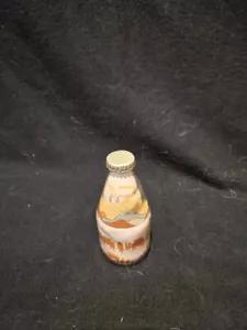 Vintage Southwest Sand Art Bottle - Native Americans on horseback; Mountains - Picture 1 of 4