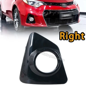 Glossy Black For Toyota Corolla S 2014-2016 Right Fog Light Lamp Trim Cover - Picture 1 of 19