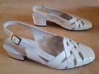 WHITE LEATHER SHOES SIZE 6 WIDE FIT VGC