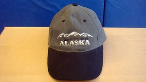 New Alaska Souvenir Embroidered Baseball Cap Hat BLACK & GRAY - Picture 1 of 8