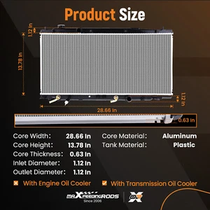 Aluminum Core Radiator For Honda Fit 1.5L 2009-14 19010RB1J51 8013068 HO3010221 - Picture 1 of 12