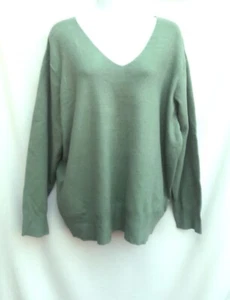 NUEVO Philosophy 2X Suéter Tejido Verde Manga Larga - Imagen 1 de 9