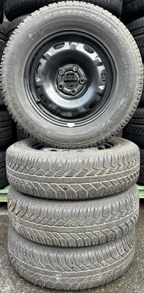 4 Orig VW Winterräder Stahl 185/70 R14 88T Polo 6 2G Seat Ibiza 6F 2Q0601027C 16 - Bild 1 von 3