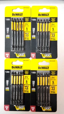 Dewalt SQ2 3 1/2" Flex Torq Power Bits #DWAF3SQ21R5 4 Packs Of 5 = 20 Total - Image 1 of 2