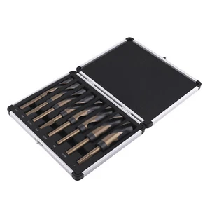 8X Professional HSS Wood Drill Set 8PC 9/16-1" W/ Storage Case 135° Drill Bit - Picture 1 of 12