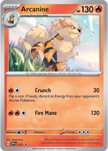 Arcanine - 011 - Cartas Promocionales Escarlata y Violeta - Juego de Cartas Coleccionables Pokemon - LP - Cosmos Holo - Imagen 1 de 1