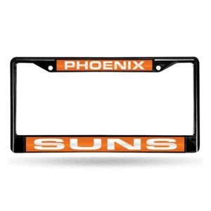Phoenix Suns NBA Black Metal Laser Cut License Plate Frame - Picture 1 of 6