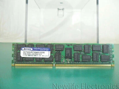 Actica ACT4GHR72Q4G1333S 4GB PC-10600 DDR3 SDRAM Server Memory - Image 1 of 3